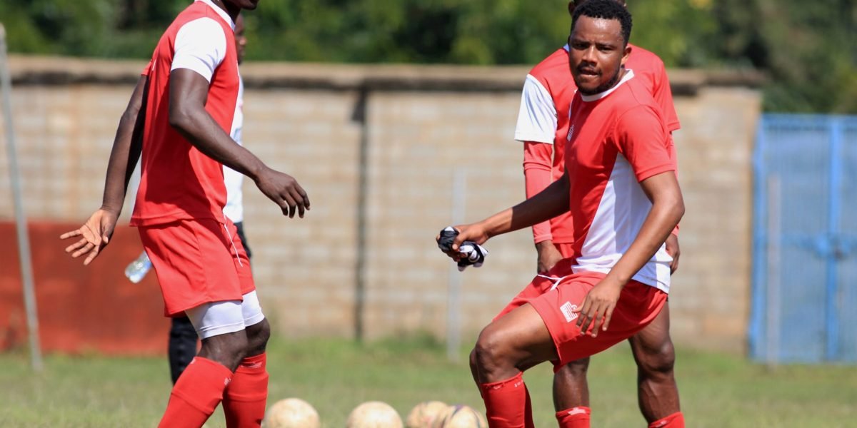 Nickson Nyasulu and Hadji Wali training ahead of the FDH Bank Cup tie against Sable Farming