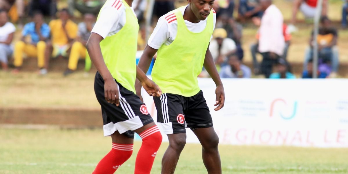 Nyasa Big Bullets Reserves warming up for Nyasa Capital Finance Cup game at Balaka Stadium