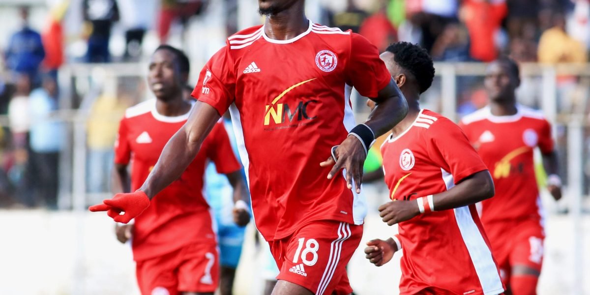 Nyasa Big Bullets forward Babatunde Adepoju netted a brace against Silver Strikers in the TNM Super League. Photo by Kimpho Loka