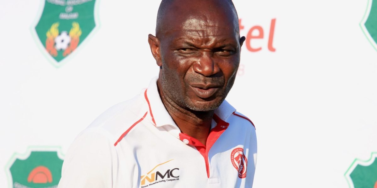 Nyasa Big Bullets head coach Kalisto Pasuwa addressing the media after his side's 1-1 draw against Karonga United in the Airtel Top 8 quarterfinal first leg
