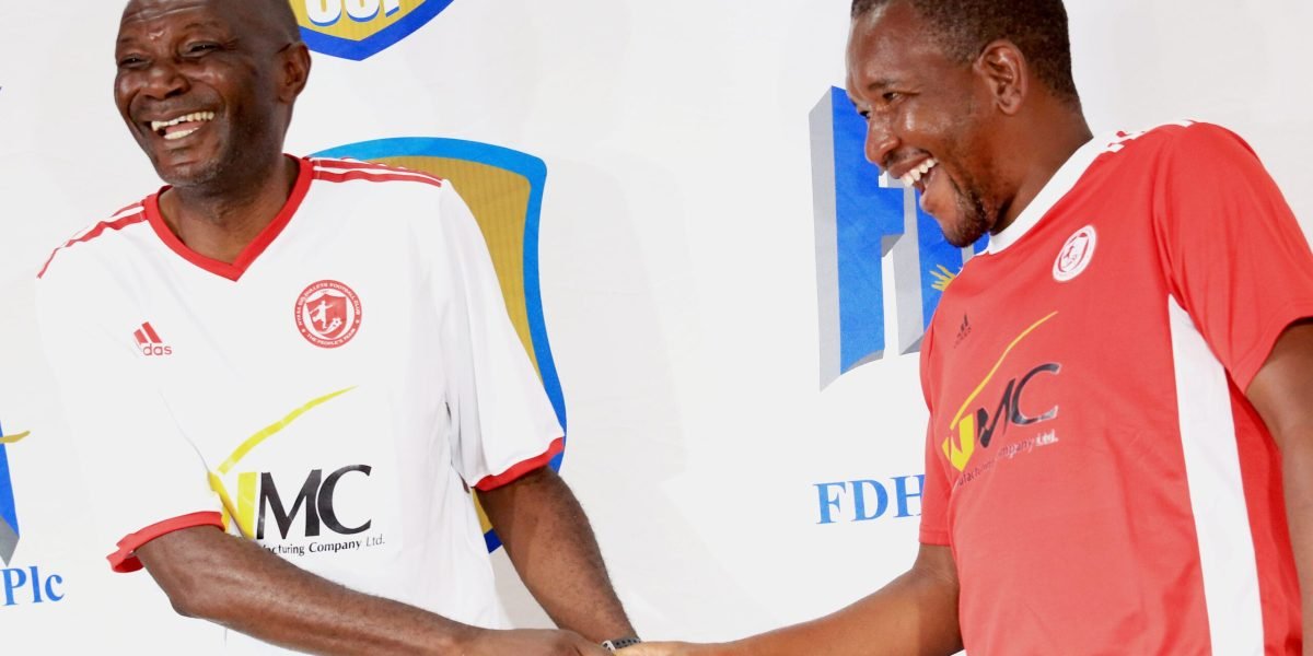 Nyasa Big Bullets head coach Kalisto Pasuwa and Bullets Reserves coach Enos Chatama ahead of the 2022 FDH Bank Cup final