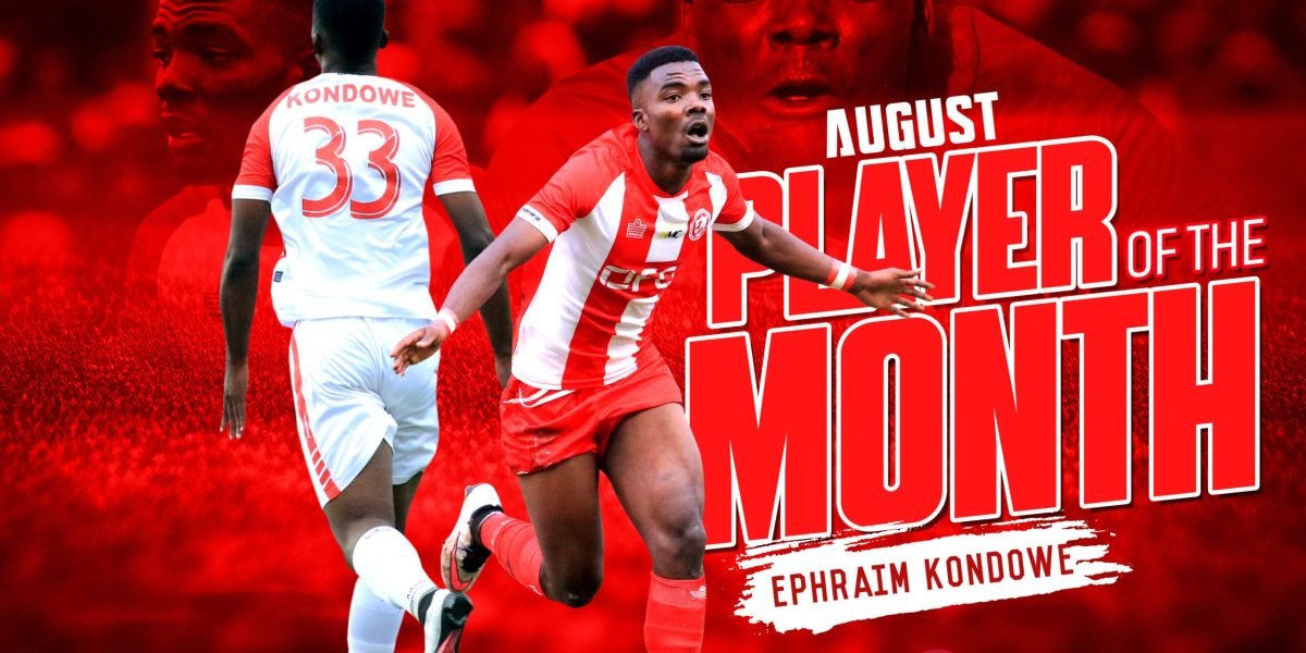 PLAYER OF THE MONTH WINNER AUGUST