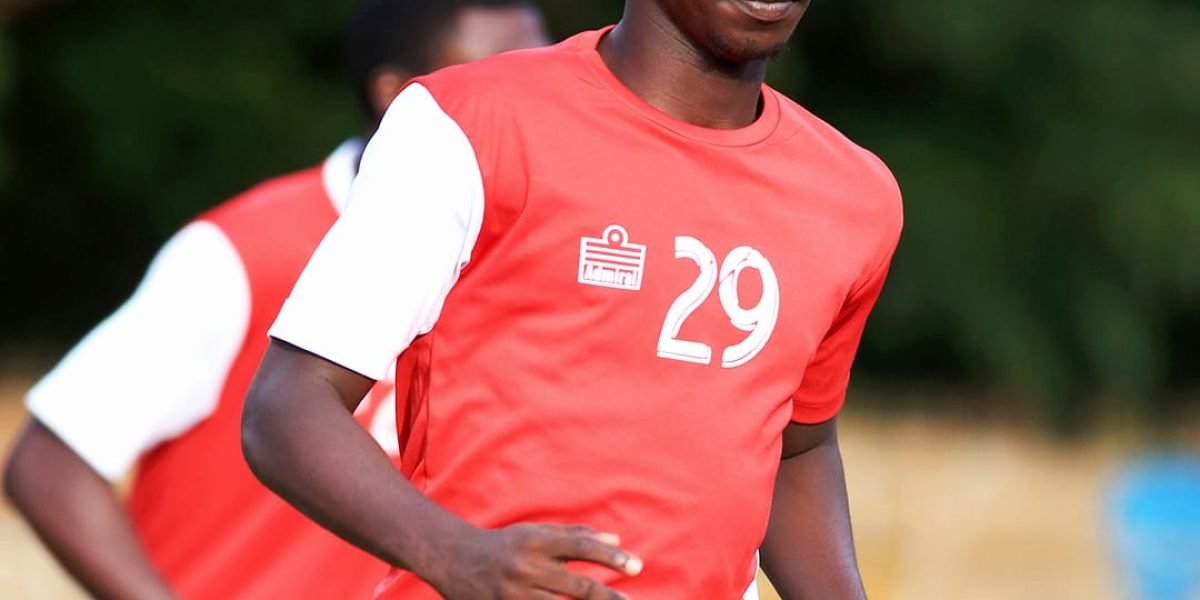Patrick Mwaungulu training ahead of TNM Super League match