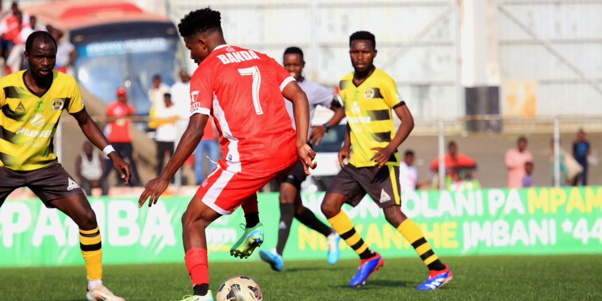 Peter Banda in action against Dedza Dynamos at Kamuzu Stadium on 27 September 2025