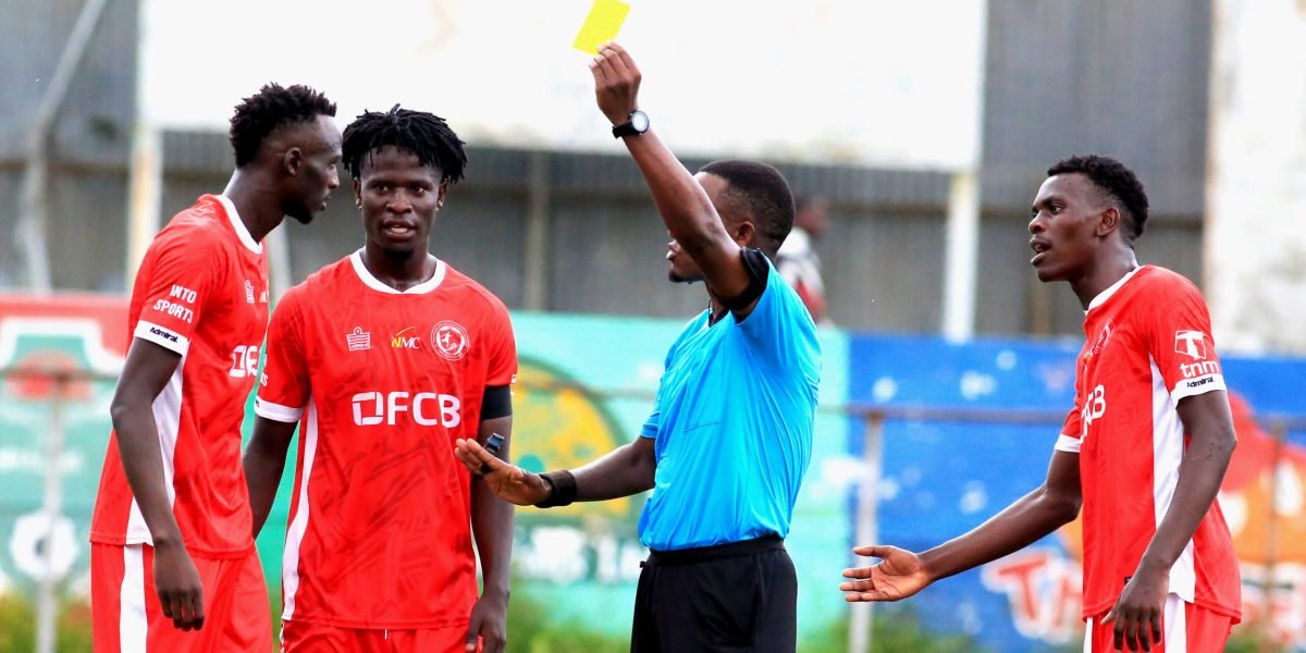 Referee Gift Chicco cautions FCB Nyasa Big Bullets defender Blessings Mpokera