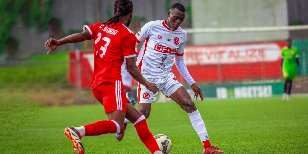 Wongani Lungu in action against Mzuzu City Hammers as FCB Nyasa Big Bullets reach Castel Challenge Cup.jpeg
